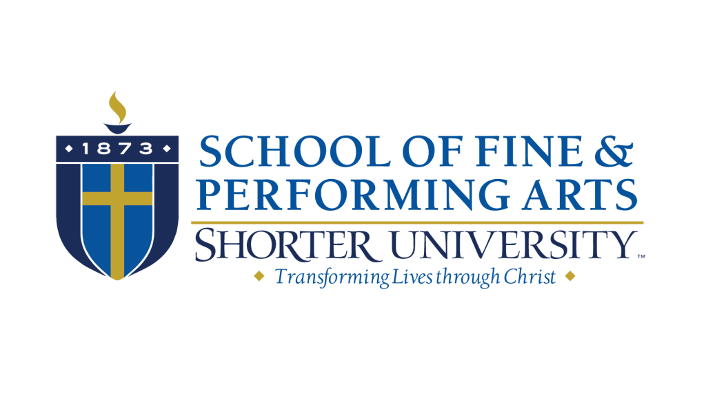 Shield with cross - Shorter University Logo + School of Fine & Performing Arts